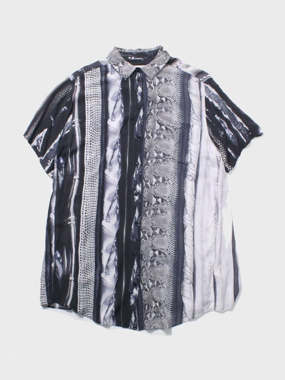 MM6 Maison Margiela Women's Black and Blue Shirt-dresses